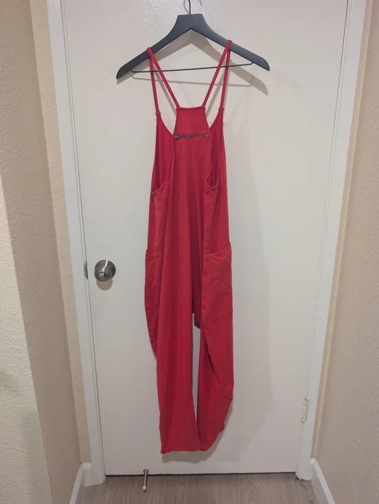 Free People Movement Hot Shot Onesie In Cherry - Picture 7 of 16